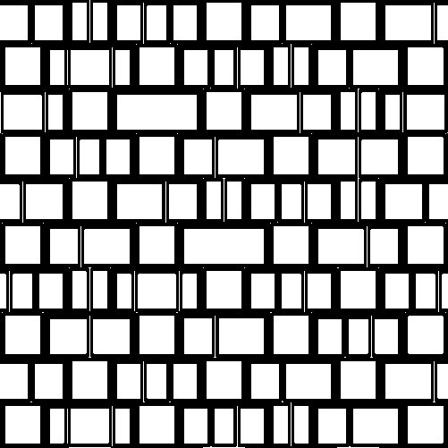 Ciottolo, schema di posa 1